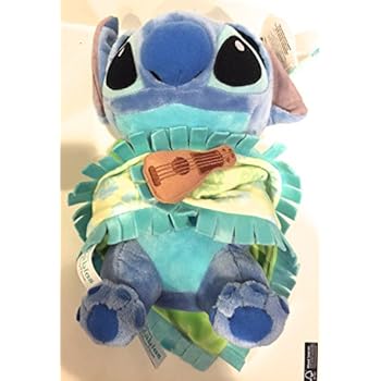 涨价disney parks baby stitch in a blanket 10 inch plush doll